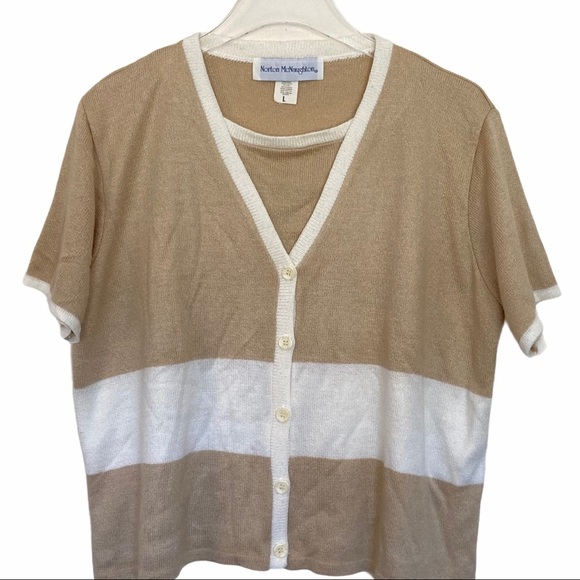 Norton McNaughton V-Neck Acrylic Pullover Sweater - Picture 1 of 4